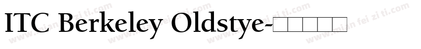 ITC Berkeley Oldstye字体转换